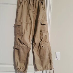 Refuge Beige Drawstring Pants